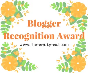 Blogger Recognition Award The Crafty Cat